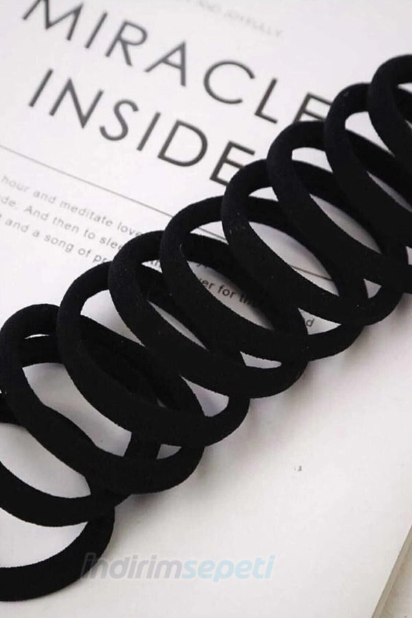 10 Adet Siyah Lastik Toka Seti