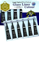 Cam Boyama Astar Siyah Renk 3d Cam Rengi 12ml X 6 tüp Siyah Renk 6'lı Paket 1'li - Indirimsepeti