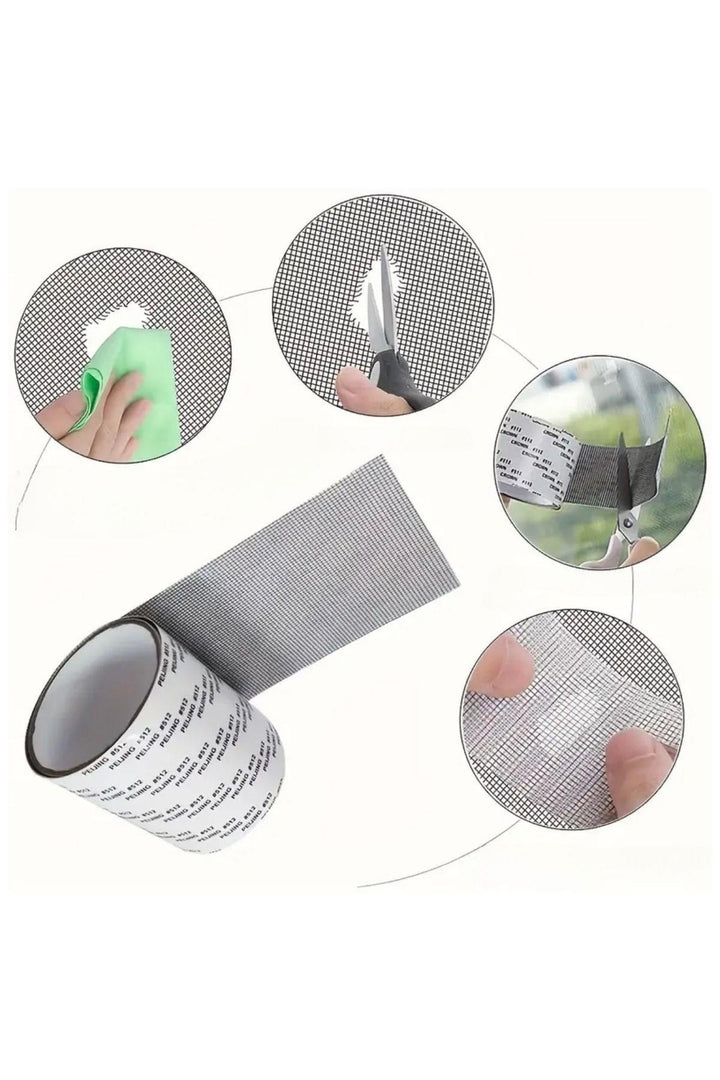 Güçlü Yapışkanlı Pencere Tamir Bandı, Böcek Önleyici Yama Bandı 2 mt x 5 cm - Indirimsepeti