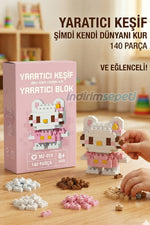 140 Parça Hello Mini Blok Oyuncak Seti – 3D Mini Yapı Oyunu, Eğitici ve Eğlenceli Blok Figür - indirimsepeti