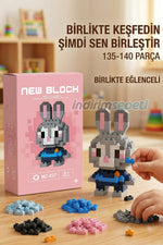 Judy Rabbit Karakter Figürü Mini Lego Seti 135 - 140 Parça – Eğitici Yapboz Oyuncak Model Blok - indirimsepeti