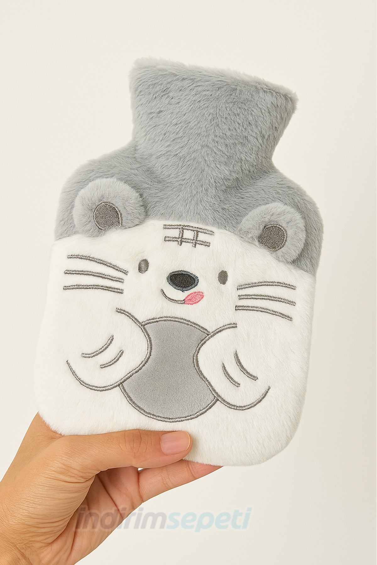 Sıcak Su Torbası Faklı Figürlü Yumuşak Peluş Eldivenli 500 ml Kış Sıcaklığı 1 Adet