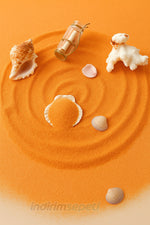 Turuncu Dekoratif Kum 500 Gr | Kuvars Hobi Kumu, Masa ve Vazo Dolgusu, Mini Sahne Dekoru