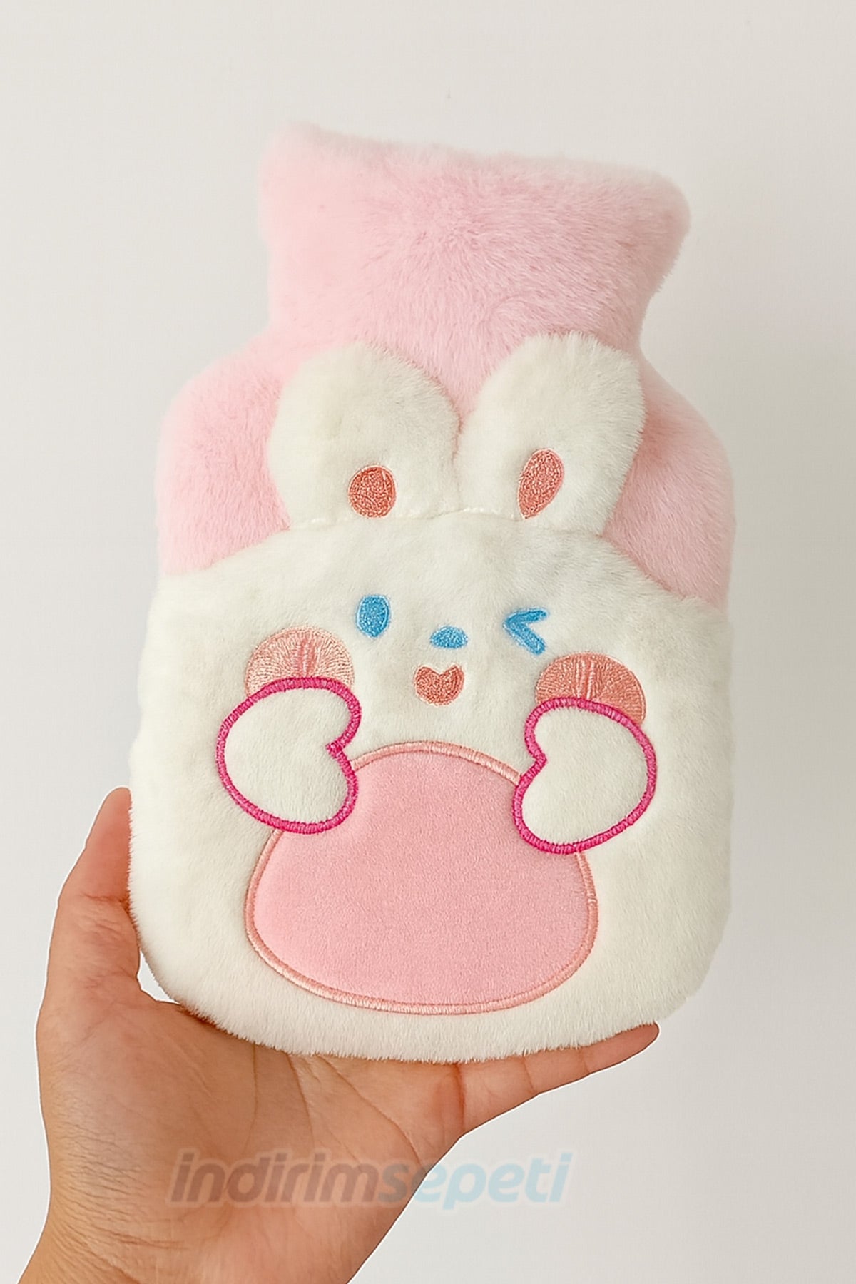 Sıcak Su Torbası Faklı Figürlü Yumuşak Peluş Eldivenli 500 ml Kış Sıcaklığı 1 Adet