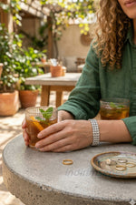 3 Sıralı Zirkon Taşlı Gümüş Renk Su Yolu Bileklik Lastikli – Kararmaz Şık Bileklik