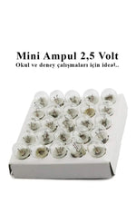 Mini Ampul 2,5 Volt 10 Adet 1 Paket Küçük Elektrik Deney Ampulü 2.5 v Okul Sınıf Elektrik Devre Dene - indirimsepeti