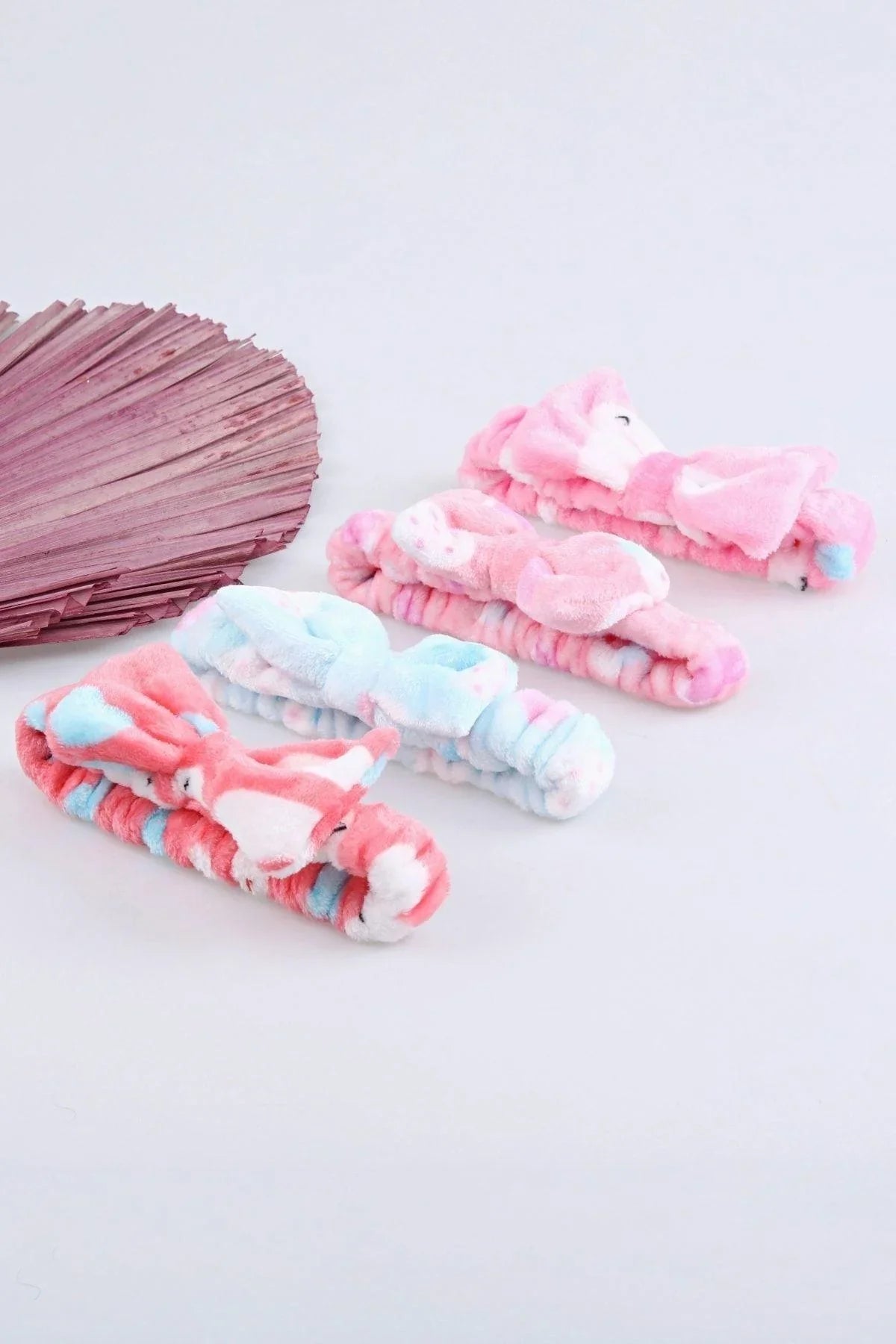 Saç Bandı Tavşan Kulaklı Pelüş Saç Bandı Makyaj Bandana  Karışık 1 Adet - Indirimsepeti