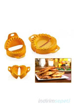 3'lü Çiğ Börek Kurabiye Hamur işi Kesme Kalıbı Aparatı - Indirimsepeti