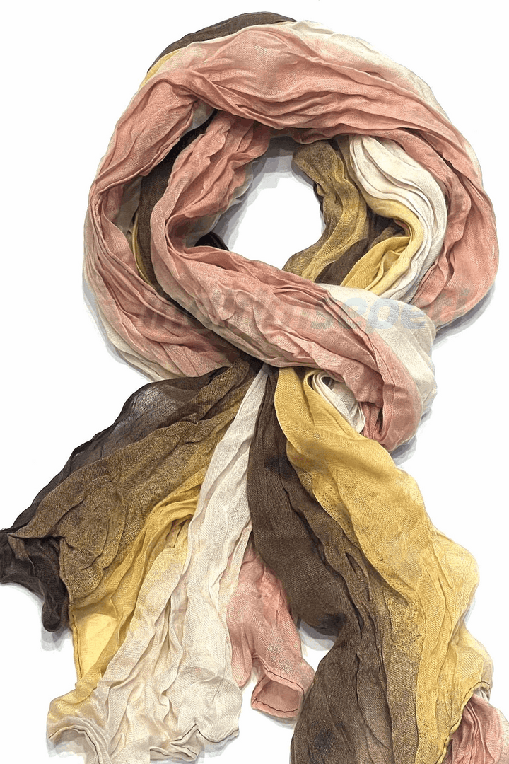 Fular Trend Viskon Degrade Şal Eşarp, Buruşuk Şal Atkı Fular Açık Renk 1 Adet - Indirimsepeti