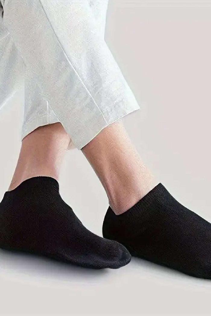 12 Adet Kadın Patik Çorap Cotton Pamuk Ter Emici Koku Önleyici İş Çorap Siyah - Indirimsepeti