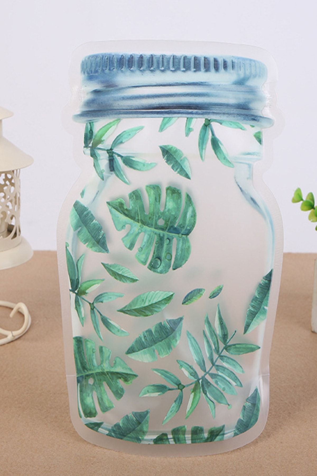 Saklama Poşeti 9 Adet 3 Boy Kavanoz Görünümlü Kilitli Saklama Kap / 150ml - 500ml - 620ml - Indirimsepeti