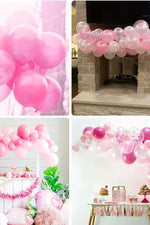100 Adet Metalik Krom Pembe Balon Kız Kadın Doğum Günü Süsleme Düğün Bebek Partisi - Indirimsepeti