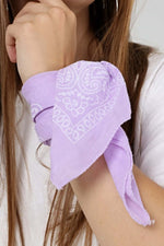 Bandana Etnik Desenli Bisiklet & Motosiklet Etkinlik Gezi Eğlence Pamuklu Lila - Indirimsepeti