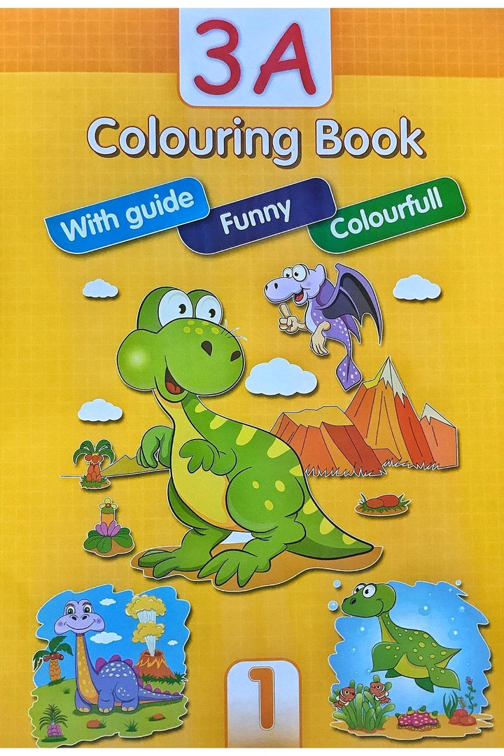 3a Eğlenceli Boyama Seti 4 Kitap ingilizce - Indirimsepeti