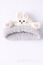 Tavşan Figürlü Peluş Makyaj Saç Bandı – Yumuşak, Esnek ve Cilt Dostu Saç Toplayıcı 1 Adet