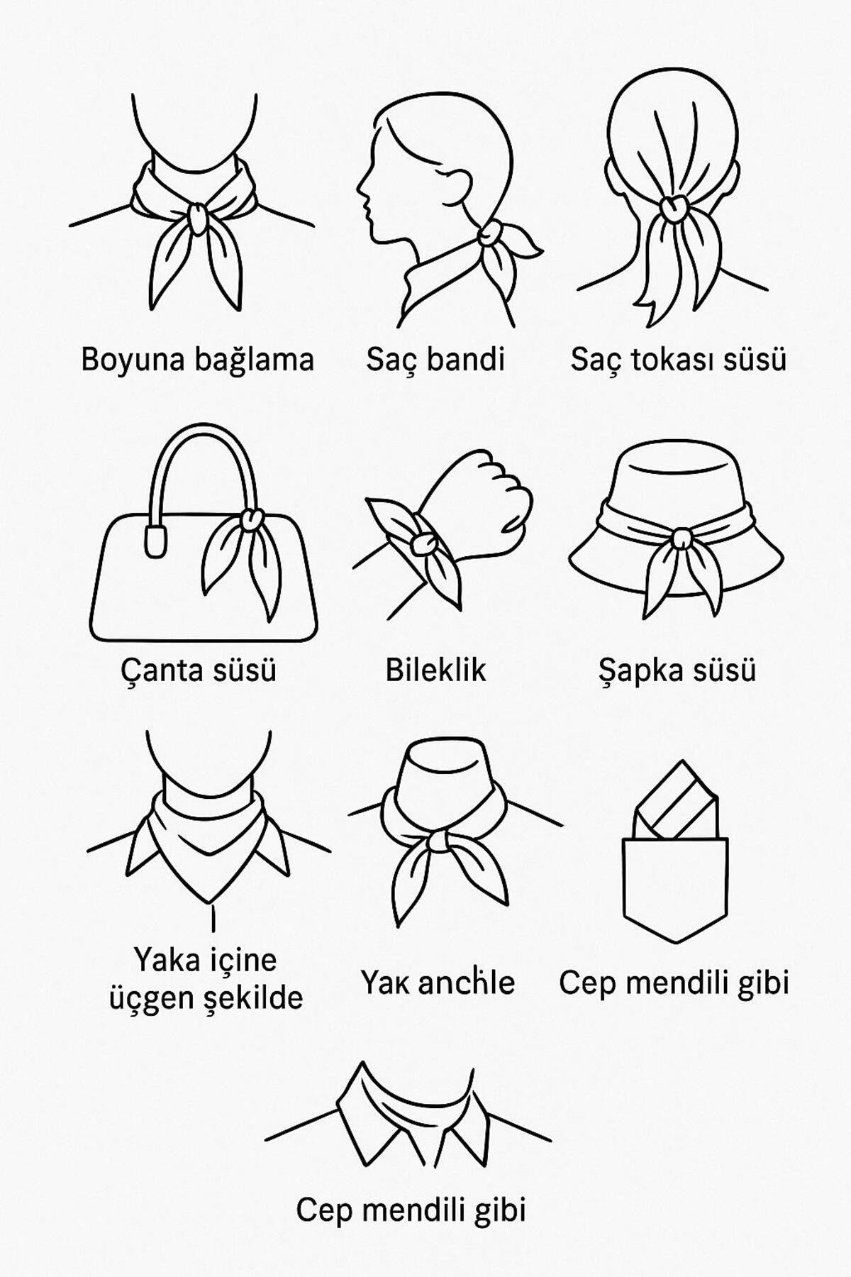 Kanatlı At Figürlü Saten Bandana 50x50 cm – Pegasus Desenli Premium Tasarım