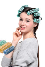 10 lu Saç Bukle Bigudi Kendi Tutuşlu Isı Olmayan Rulo Saç Bukle Saç kıvırma aleti Aparatı - Indirimsepeti