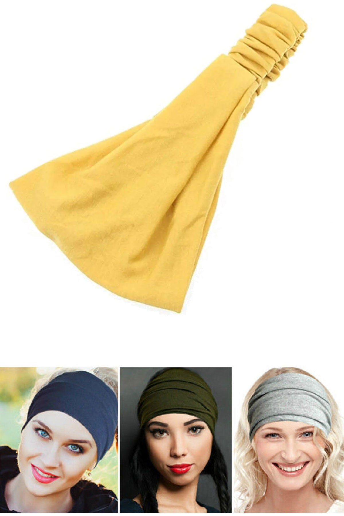 Lastikli Makyaj Yıkama Saç Bandı Gezi Saç Bandı Kozmetik Duş Yoga Spor Bandı Karışık 1 Adet - Indirimsepeti