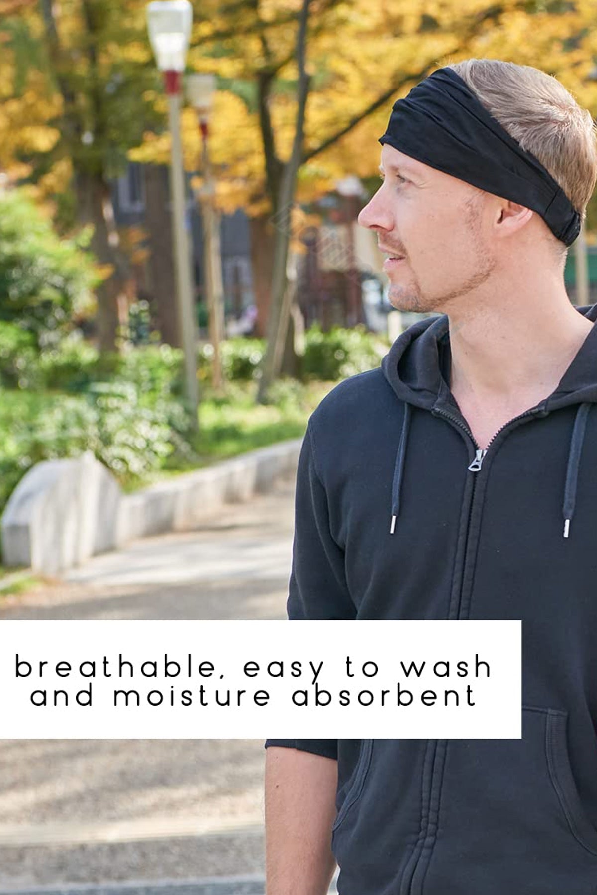 Saç Bandı Bandanası Bahar ve Yaz Boho Stili, Lastikli Esnek Bandı, Plaj ve Seyahat Siyah - Indirimsepeti