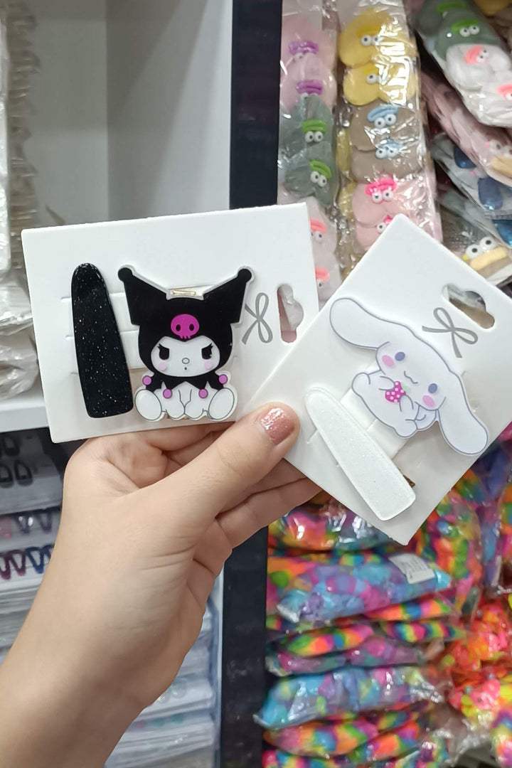 Kawaii Sanrio Hello Kitty Cinnamoroll Anime Sanrio Karakterleri Mandal ve Pens Toka 2 li Set