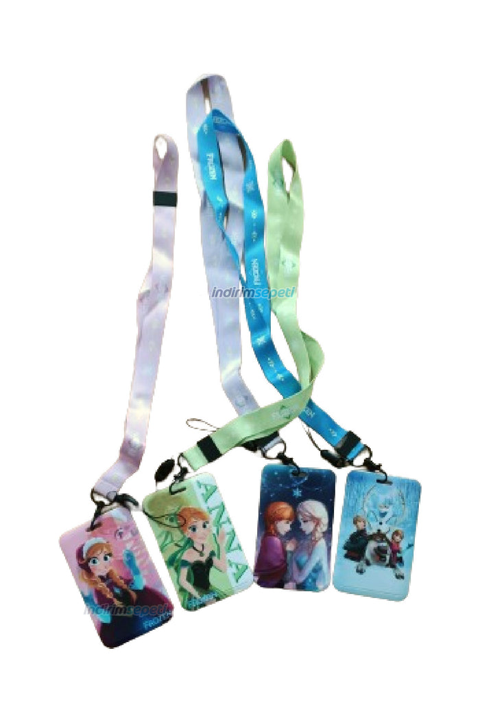 Prenses Else Frozen Yaka Askı Ipi  Boyun Askı Ipi Telefon Askı Aparatı kimlik kartı 11x7cm 1 Adet - Indirimsepeti