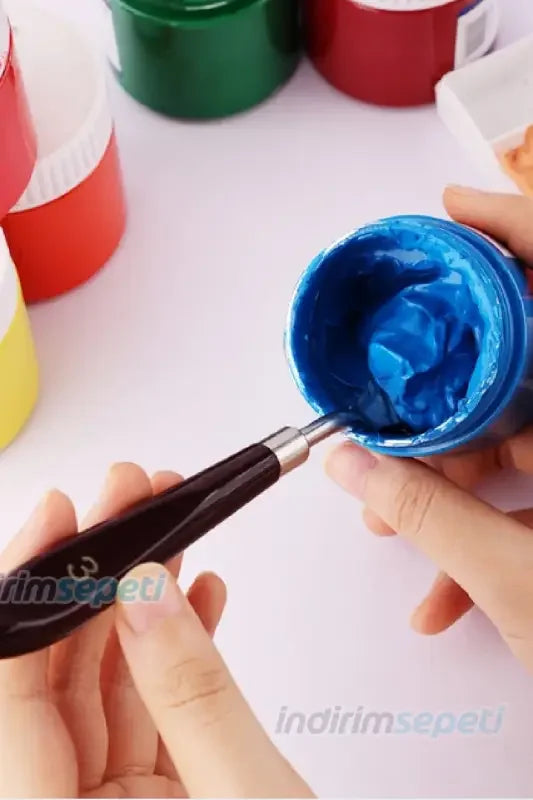 5 Li Metal Spatula Seti Spatul Akrilik Yağlı Boya Hobi Çalışmaları - Indirimsepeti