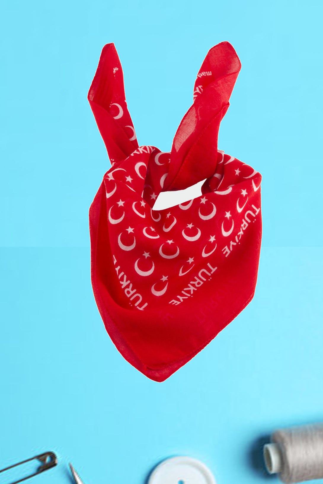 Türk Bayrağı Ay Yıldız Desenli Kırmızı Sıralı Ay Yıldızlı Kenarları Türkiye Yazılı %100 Koton 29 Ekim Bandana – Bandana | indirimsepeti.com