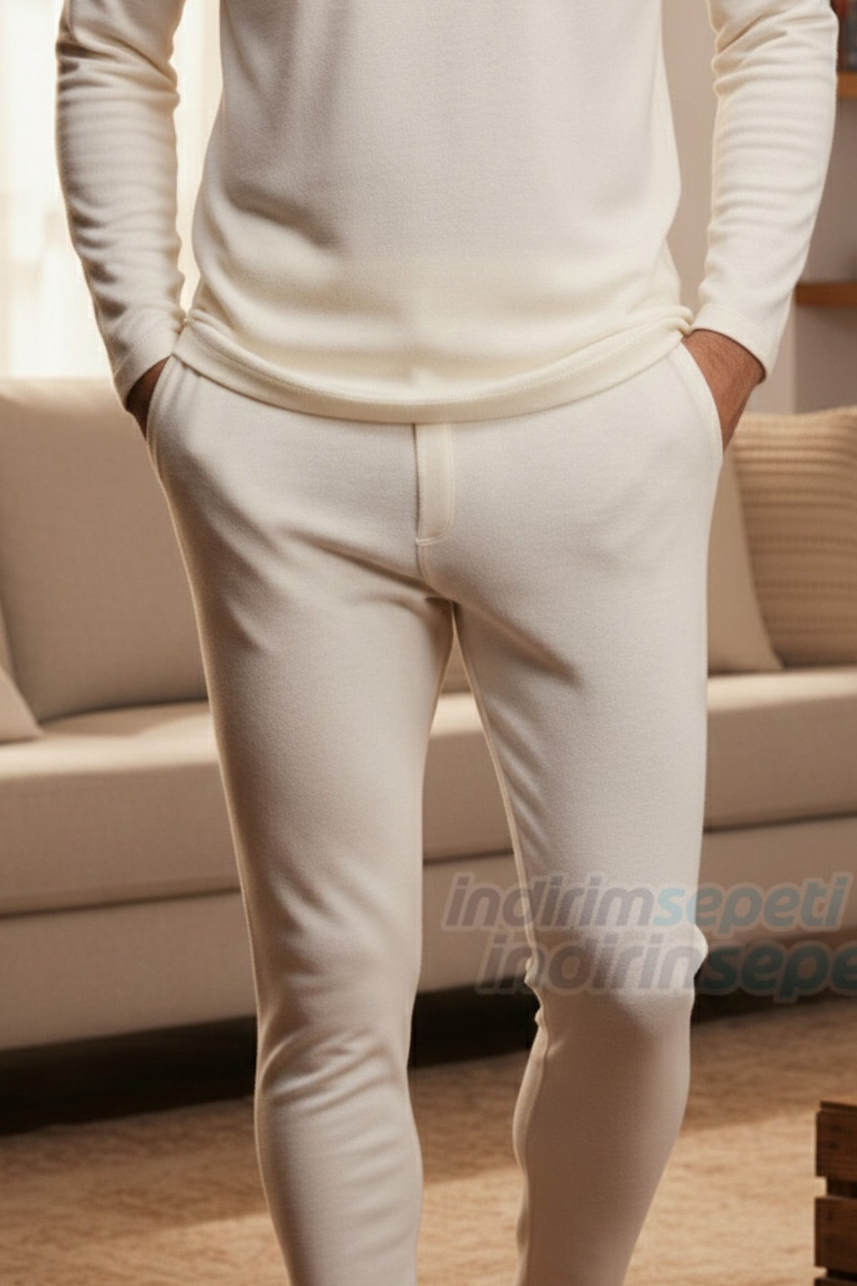 Erkek Merinos Yünü Termal Alt İçlik – Doğal Sıcak Tutan, Esnek ve Konforlu Kışlık İçlik