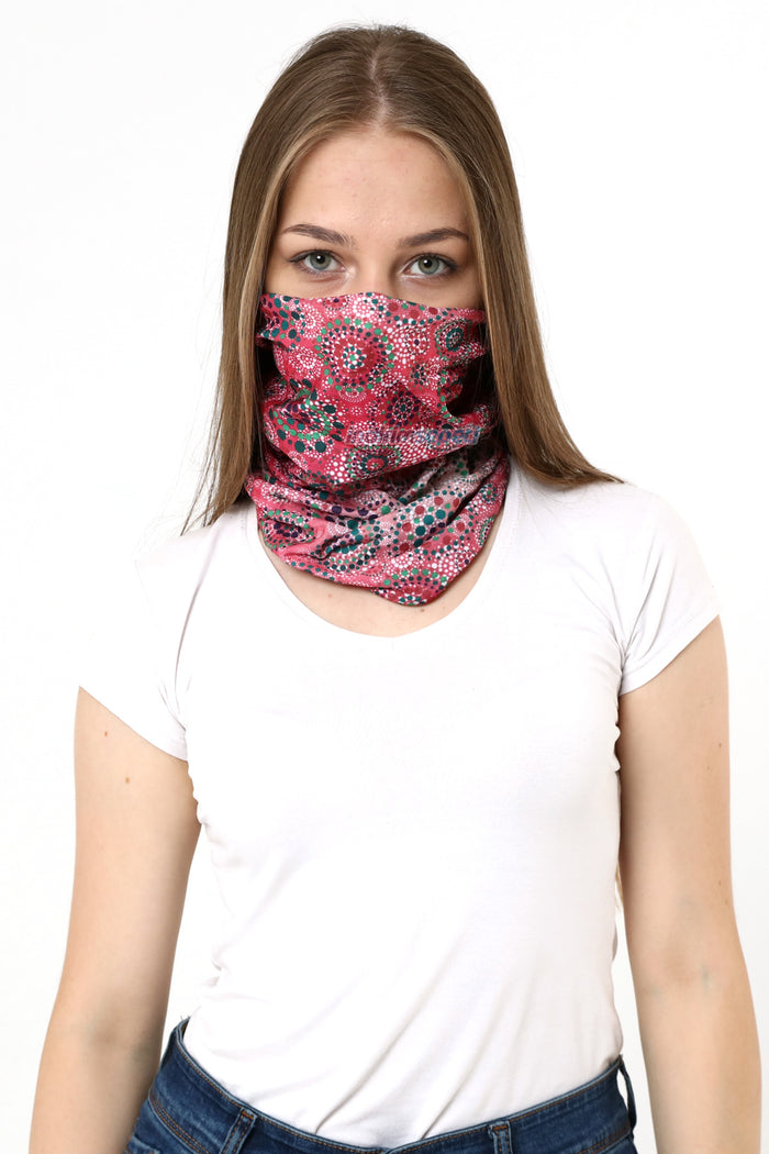 Buff Dikişsiz Boyunluk Maske Baf Bandana Saç Bandı Kamp Aksesuar Mandala Pembe - Indirimsepeti