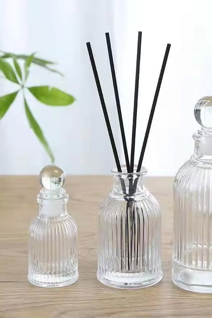 Şişe Cam Çizgili Kapaklı Boş Kolonya Parfüm Şişesi 50 cc vidalı kapak Seyahat Hediyelik - Indirimsepeti