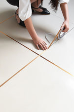 Fayans Arası Şerit Dekoratif Yapışkan Dekor Su Geçirmez Sızdırmaz Altın Bant Kaplama - Indirimsepeti