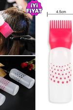 Pratik Saç Bakım Yağı Uygulama Taraklı Saç Diplerine Uygulama Aparatı Saç Boyama Şişesi 1 Adet - Indirimsepeti