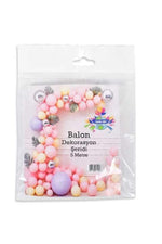 Balon Zinciri 5 Mt Halka Balon Tutucu Plastik Doğum Günü Partisi, Düğün Etkinlik Sahne Süslemesi - Indirimsepeti