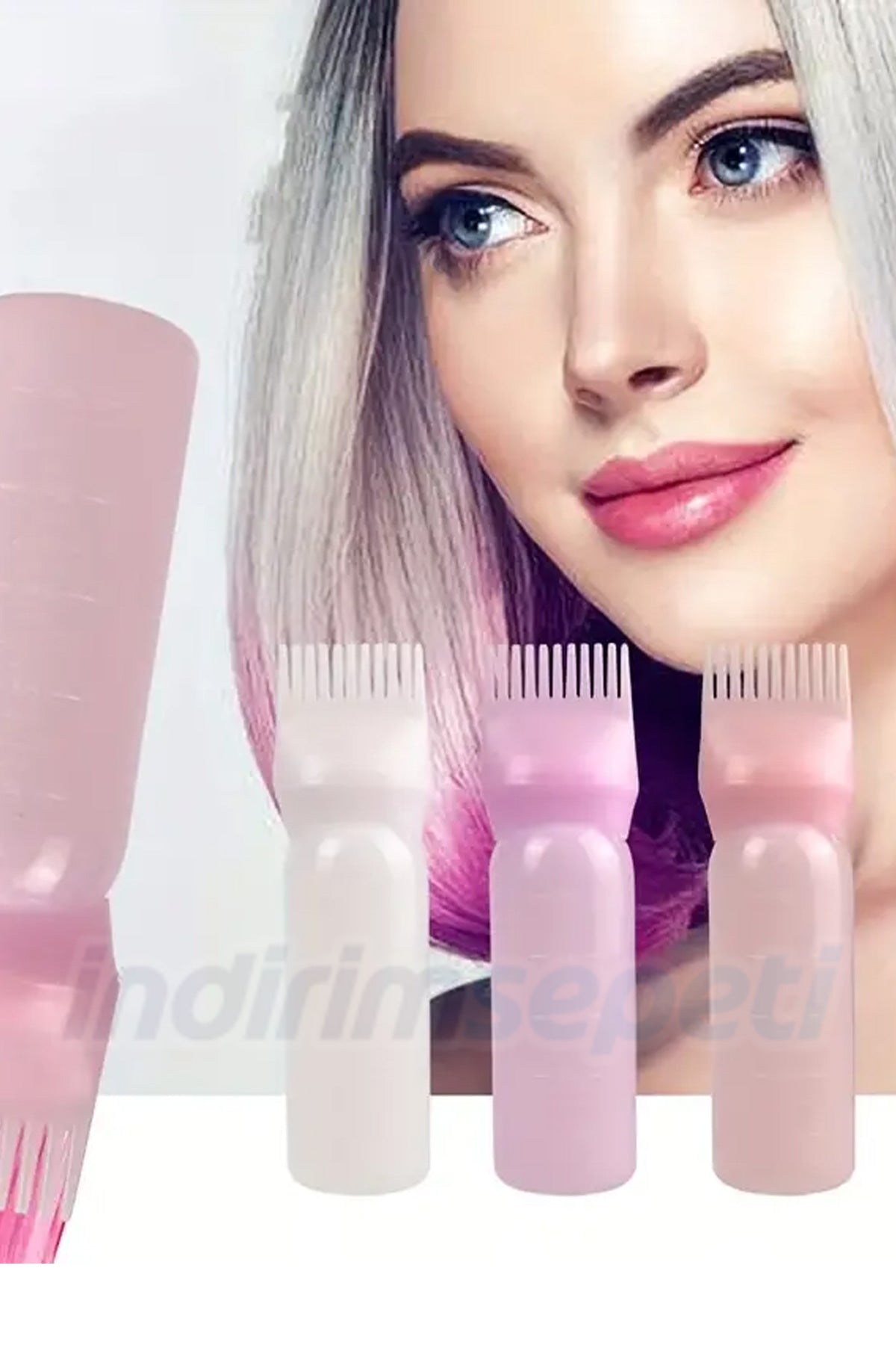 Pratik Saç Bakım Yağı Uygulama Taraklı Saç Diplerine Uygulama Aparatı Saç Boyama Şişesi 1 Adet - Indirimsepeti