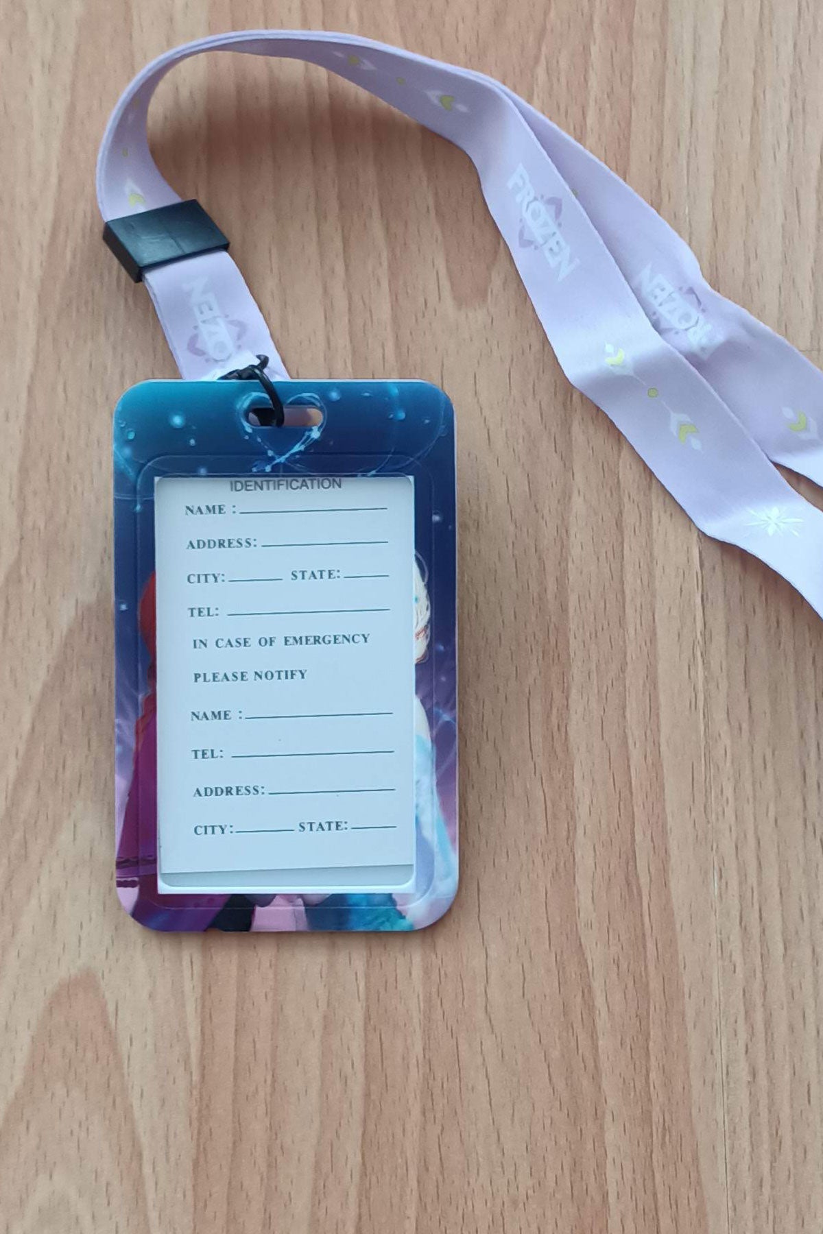 Prenses Else Frozen Yaka Askı Ipi Boyun Askı Ipi Telefon Askı Aparatı kimlik kartı 11x7cm 1 Adet - indirimsepeti