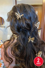 2'li Gold Hareketli Metal Kelebek Toka - Indirimsepeti