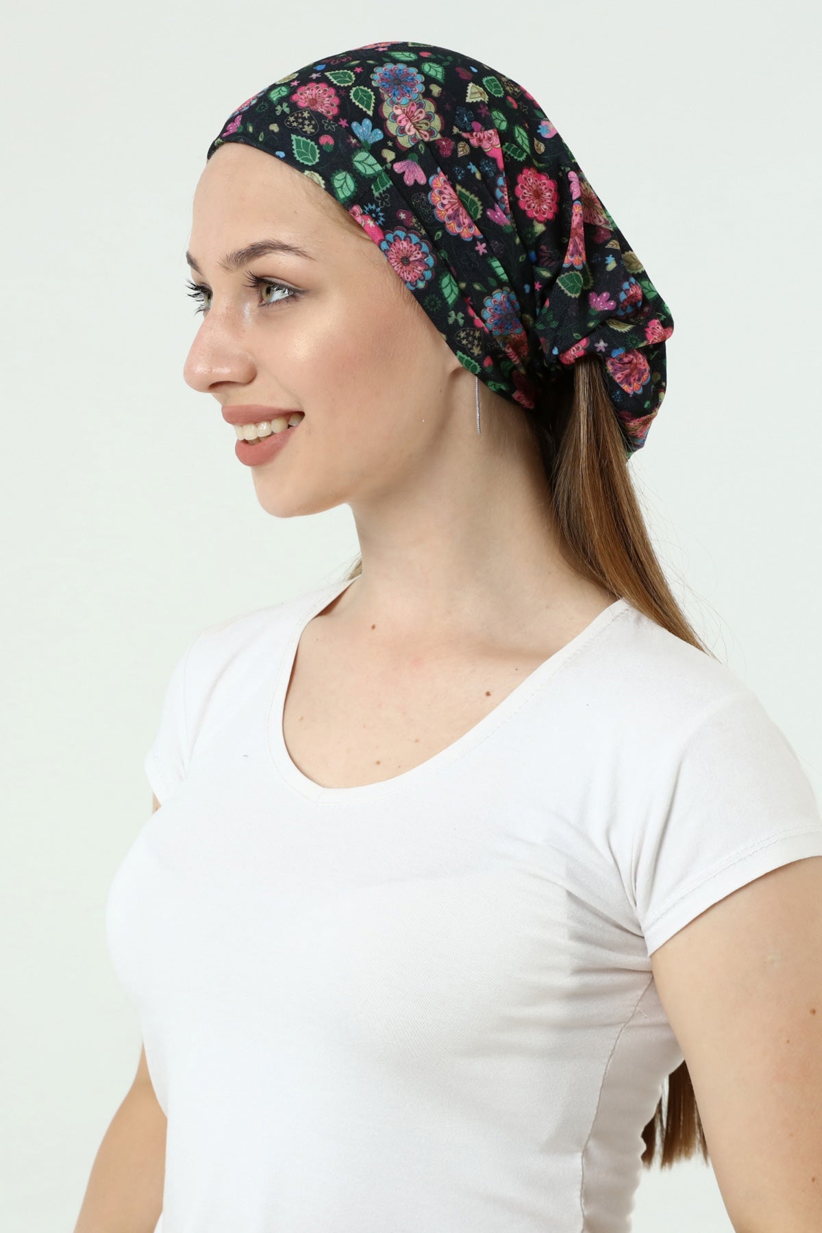 Buff Dikişsiz Boyunluk Maske Baf Bandana Saç Bandı Kamp Aksesuar Çiçek Desenli - Indirimsepeti