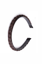 Saç Örgülü Kadın Taç, Örgülü Taç, Saç Görünümlü Taç Saç Aksesuar Kahverengi Ince - Indirimsepeti