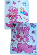 Trend Çocuk Yağmurluk Sticker Çıkartma Yapıştırmalı Sırt Çanta Korumalı Pembe Eva Cepli Özel Çantalı - indirimsepeti