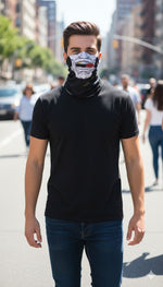 Gangster Desenli Baff Boyunluk – Çok Amaçlı Maske, Bandana ve Boyunluk | Unisex Outdoor & Street Style - indirimsepeti