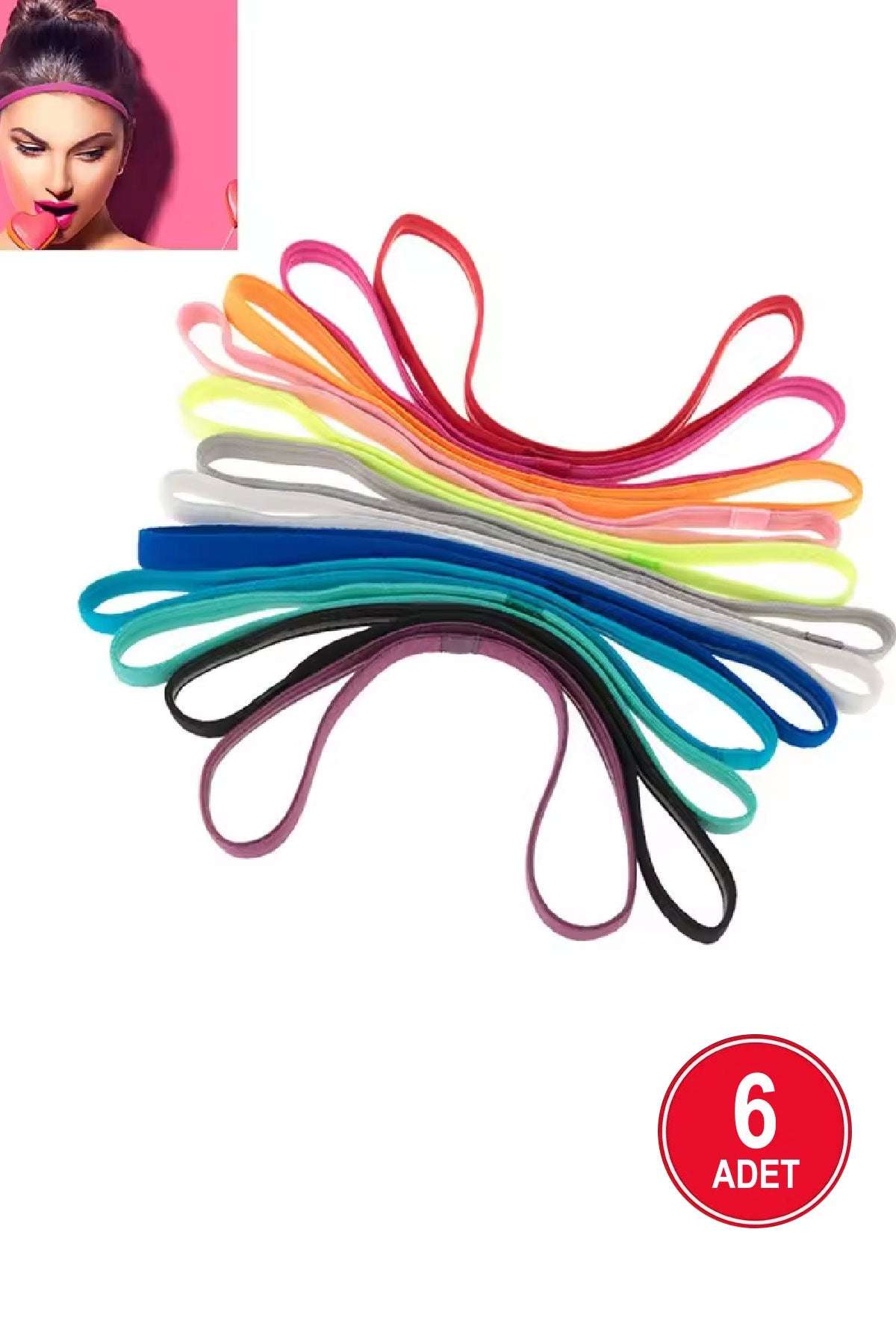 Spor Saç Bandı,Renkli Elastik Kaymaz Saç Bandı,Koşu Bandı, Elastik Saç Bandı, Tenis Yoga Futbol Saç Aksesuar - Indirimsepeti