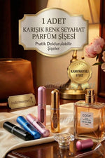 1 Adet Taşınabilir Parfüm Şişesi Sprey – Karışık Renk Mini Doldurulabilir Parfüm Seyahat Boy - indirimsepeti