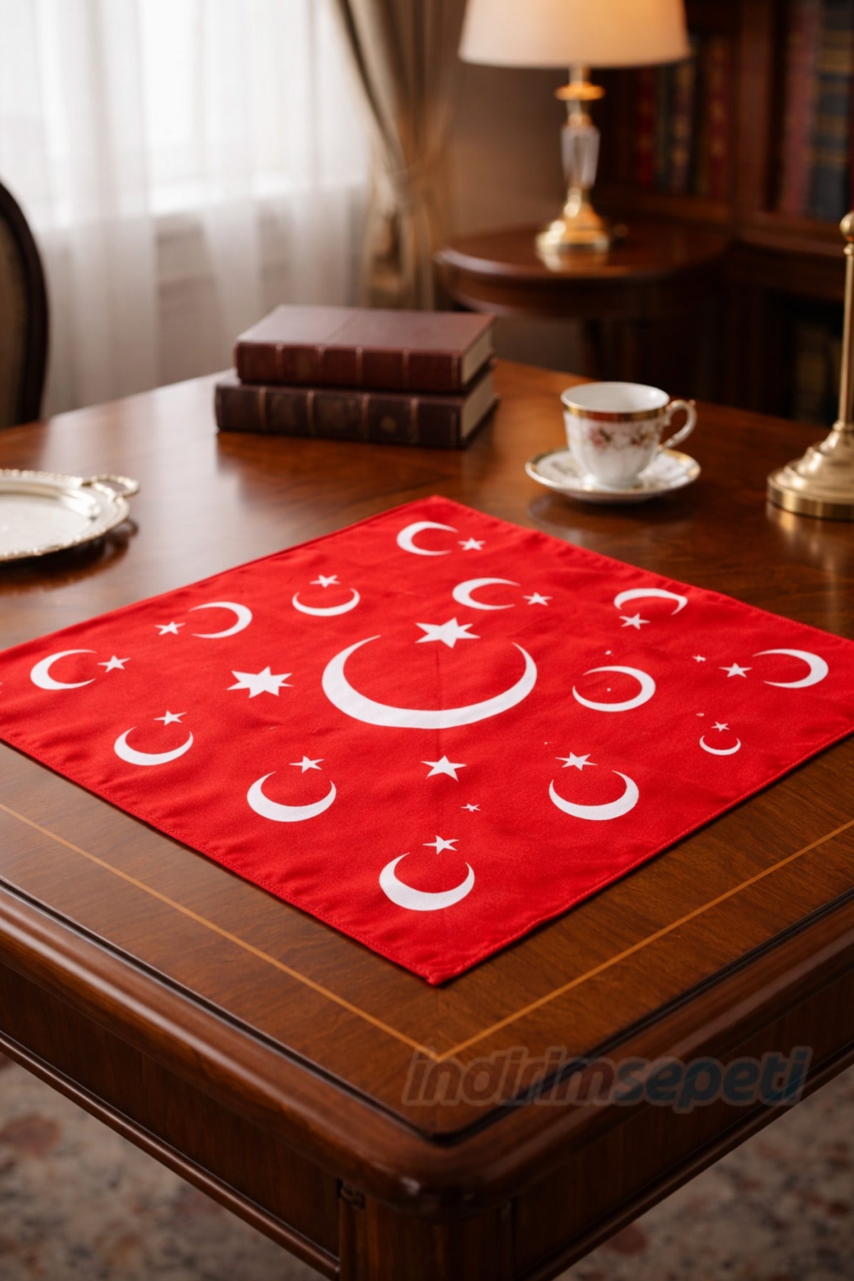 Ayyıldız Pamuk Kumaş Bandana Fular - Kırmızı Bandana Türk Bayrağı Temalı - 23 Nisan, 29 Ekim, 19 Mayıs - indirimsepeti