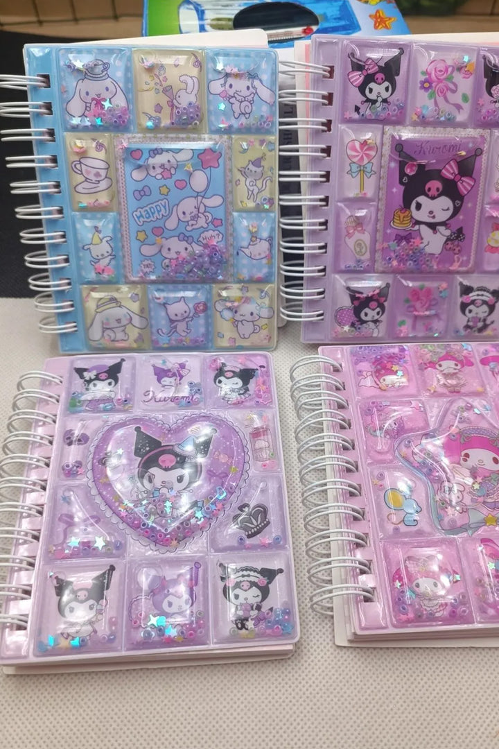 Sanrio Kawaii kuromi my melody cinna içi sulu kapaklı mini defter okul öncesi öğrenci hediyesi 1 adet - Indirimsepeti