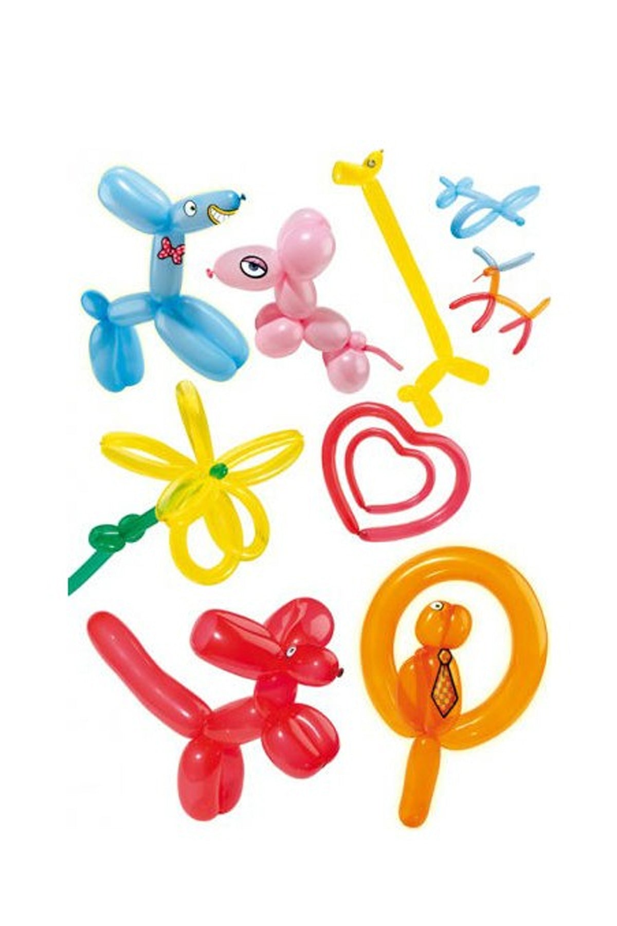 100 Adet Canlı Çok Renkli Sosis Model Balon Uzun İnce Lateks Balonlar Bükme & Şekillendirme Düğün Doğum Sevgililer Günü & Şükran Günü Süsleme - Indirimsepeti