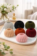 Havlu Tarz Saç Topuzu Aparatı Renkli Saç Tokası Klipsi Taraklı Saç Toplama Tokası 1 Adet Karışık