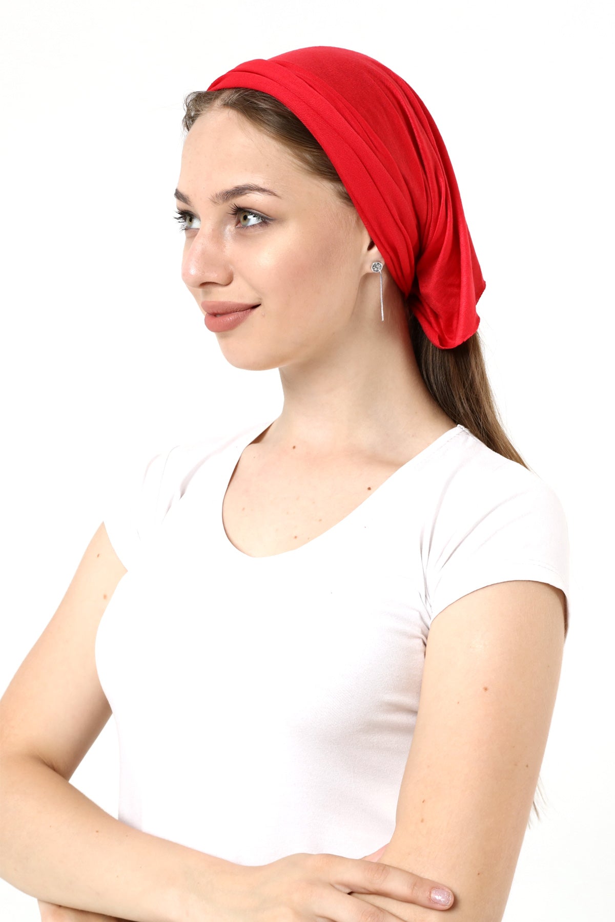 Buff Dikişsiz Boyunluk Maske Baf Bandana Saç Bandı Kamp Aksesuar Kırmızı Desensiz - indirimsepeti