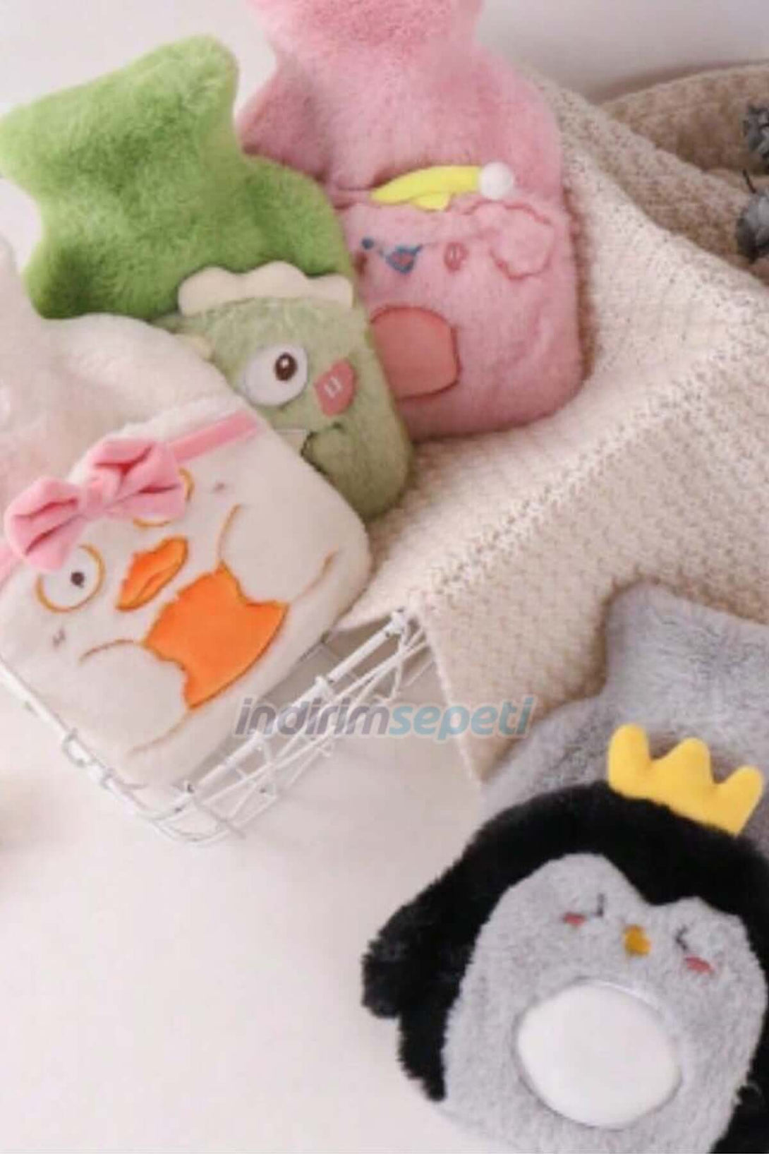 Sıcak Su Torbası Ördek Penguen Figürlü Yumuşak Peluş Eldivenli 500 + ml lik Kış Sıcaklığı 1 Adet – Sıcak Su Torbası | indirimsepeti.com