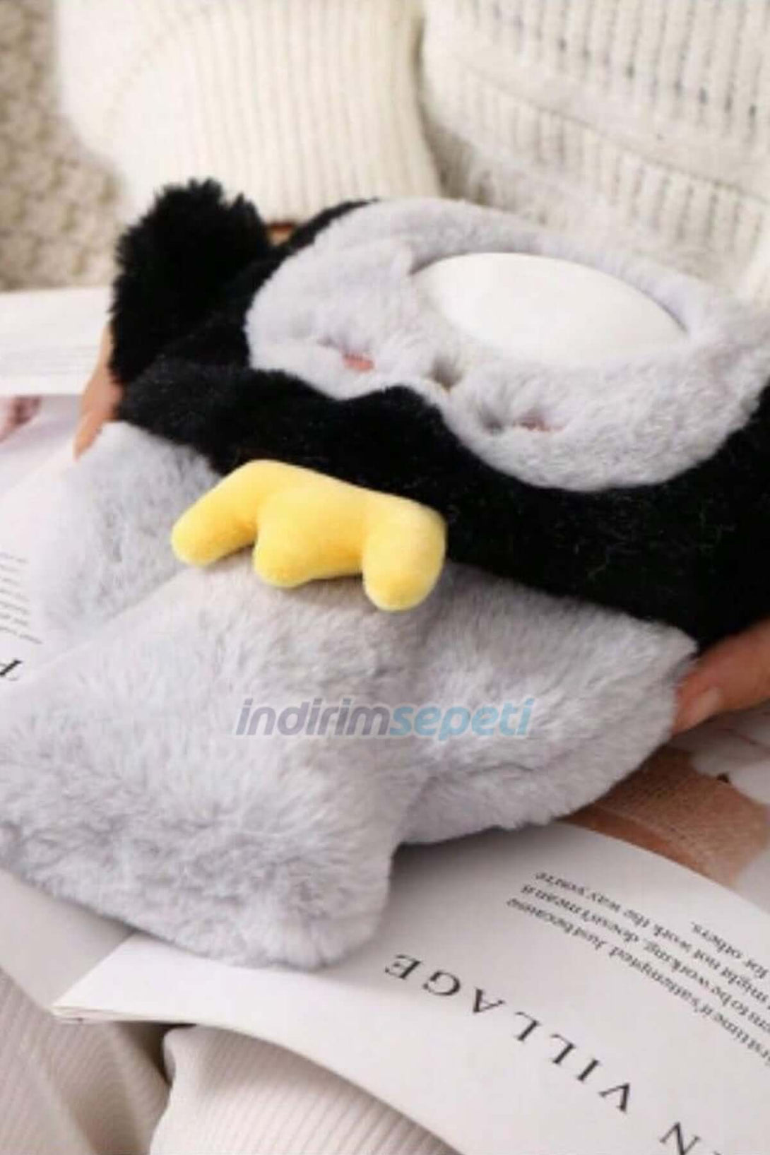 Sıcak Su Torbası Ördek Penguen Figürlü Yumuşak Peluş Eldivenli 500 + ml lik Kış Sıcaklığı 1 Adet – Sıcak Su Torbası | indirimsepeti.com