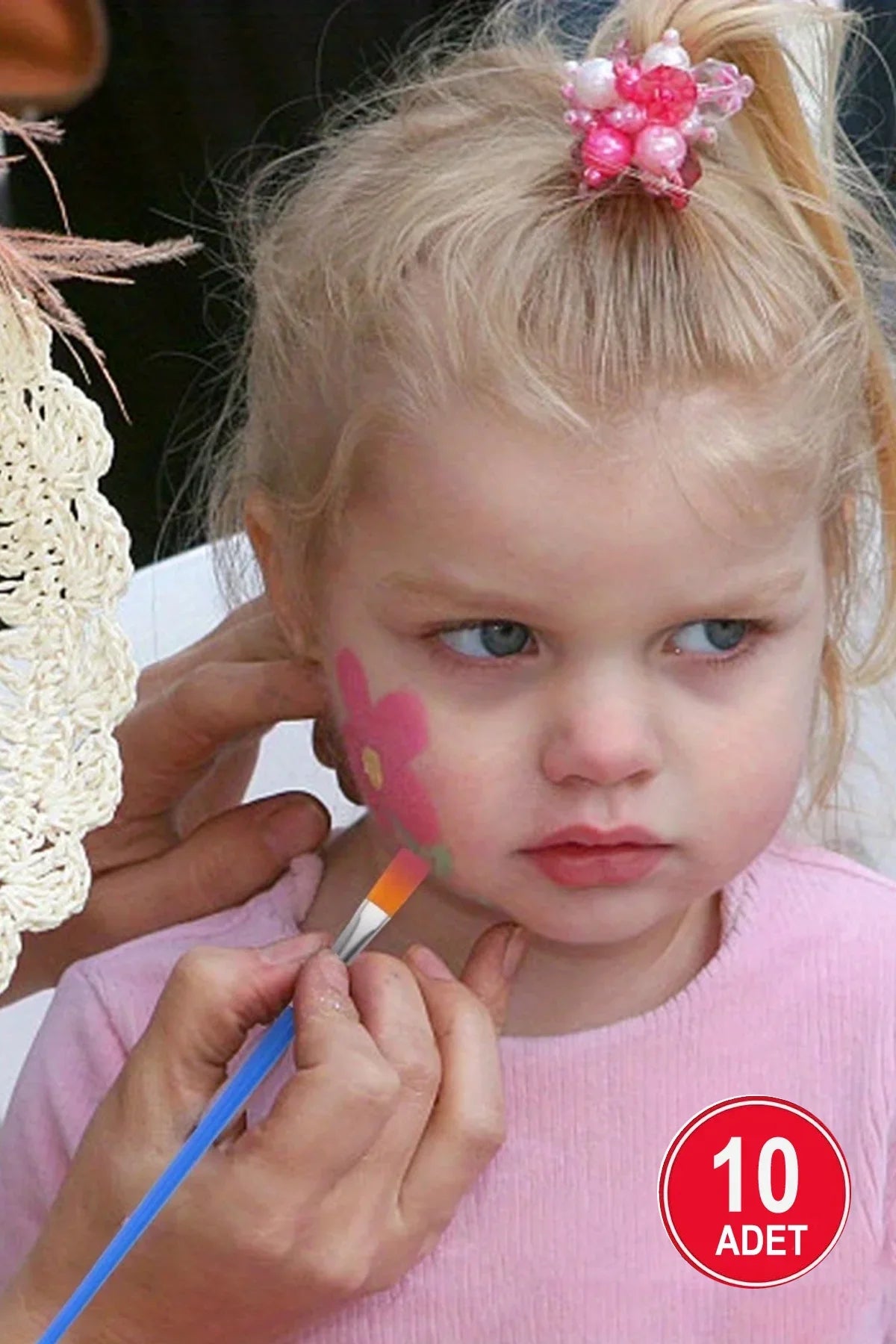 10’lu Düz Uçlu Boya Fırçası Seti – Akrilik, Guaj, Parmak, Sulu ve Yağlı Boya İçin Uygun - Indirimsepeti